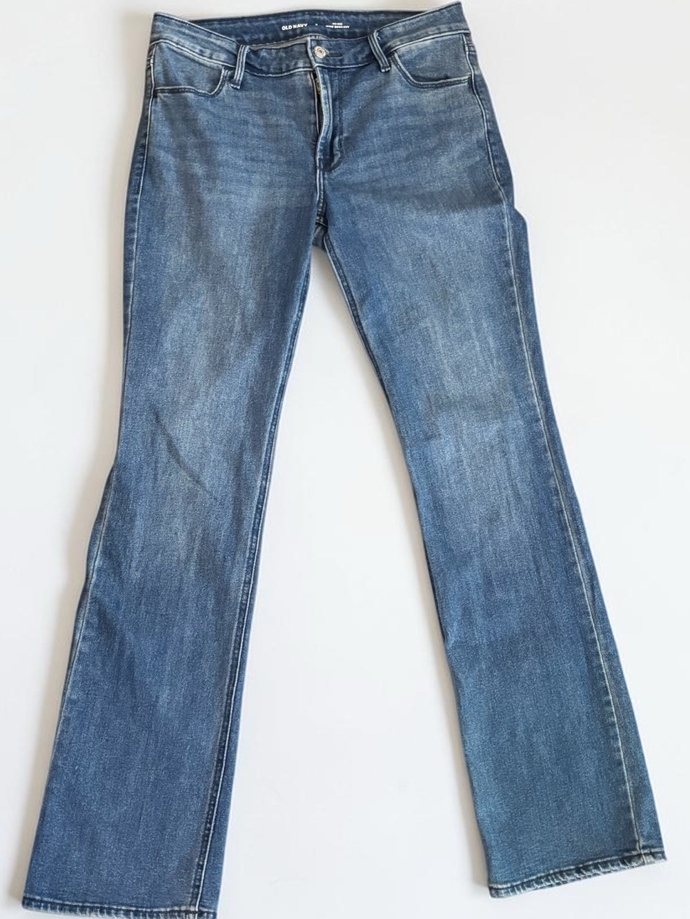Old Navy Mid Rise Wow Boot Cut Jeans Size 8 Medium Wash Denim